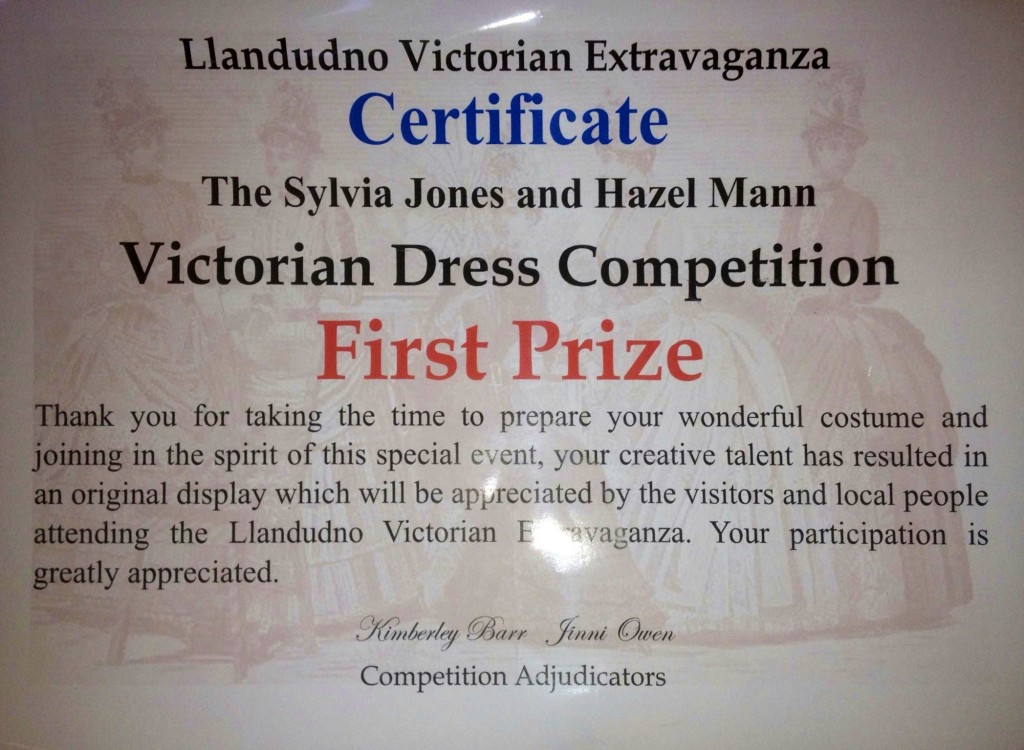 Llandudno Victorian Extravaganza Mycroft Milverton Best Dressed Gentleman Man Dress Competition Winner First Prize