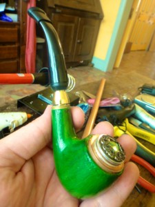 Green Epipe - Electronic Pipe – E-Pipe – Epipe – Vaping – Electric Pipe – Steampunk